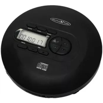 Reflexion PCD520MF reproductor de CD/MP3 portátil (Discman), antigolpes, negro