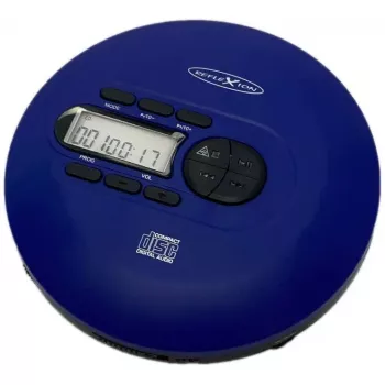 Reflexion PCD520MF reproductor de CD/MP3 portátil (Discman), antigolpes, azul