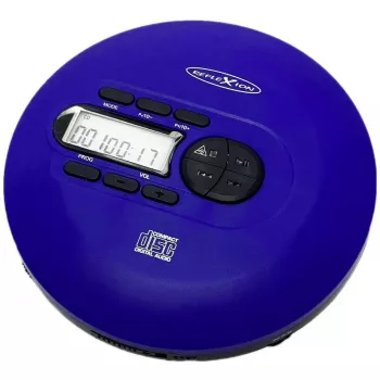 Radio DAB Reflexion PCD540DAB azul — radio digital portátil con DAB+/FM, conexión para auriculares, pantalla LCD