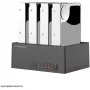 Base de acoplamiento para HDD LC-Power LC-DOCK-U3-4B-V2 con USB 3.0 y soporte multibahía