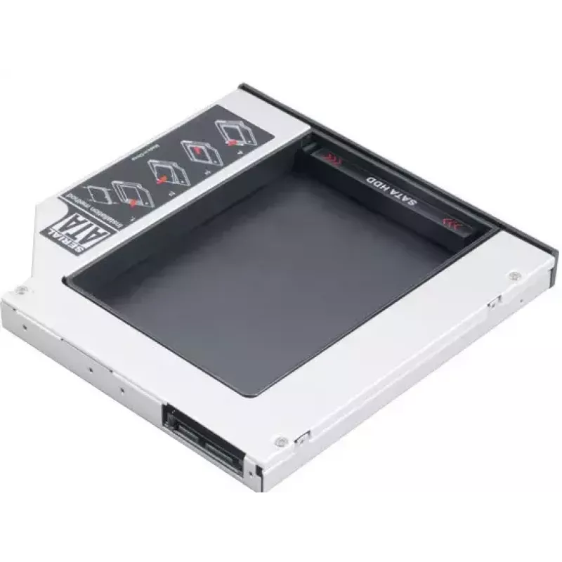 Caja de almacenamiento Akasa N.Stor AK-OA2SSA-BK negra 130x129x13mm
