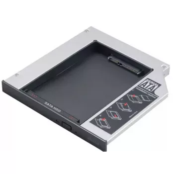 Caja de almacenamiento Akasa N.Stor AK-OA2SSA-BK negra 130x129x13mm