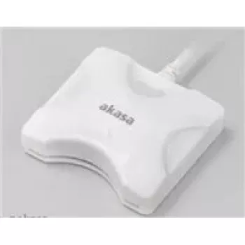 Lector de tarjetas Akasa AK-CR-03WHV2 USB 3.0 blanco, lector externo multirranura para SD/microSD/CF/Memory Stick