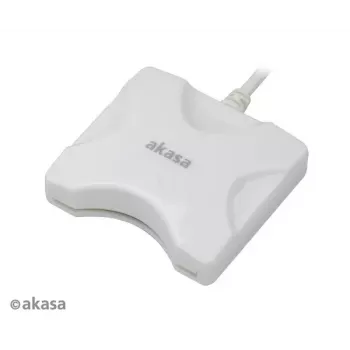 Lector de tarjetas Akasa AK-CR-03WHV2 USB 3.0 blanco, lector externo multirranura para SD/microSD/CF/Memory Stick