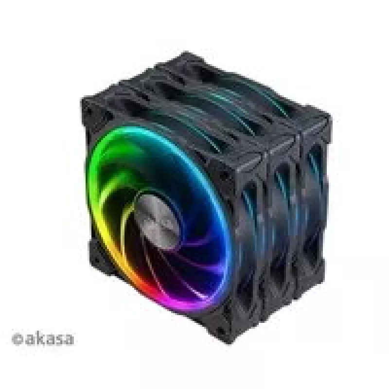 Set de ventiladores axiales para caja Akasa SOHO AR LED 12 cm RGB, 3 unidades