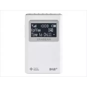 Radio portátil Sangean DPR-39 DAB+ FM LCD Blanco