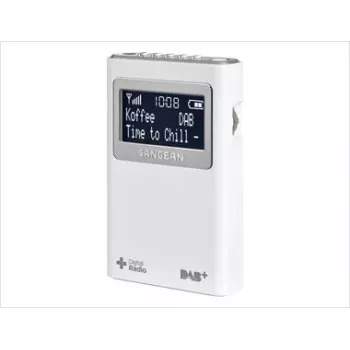 Radio portátil Sangean DPR-39 DAB+ FM LCD Blanco