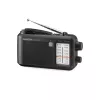 Radio portátil Sangean MMR-77 Analógica AM FM Negra 3,5 mm auriculares