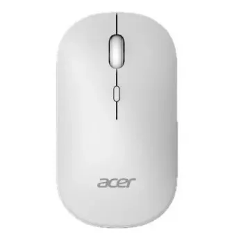 Ratón inalámbrico ambidiestro Acer AMR130 – RF + Bluetooth, 1600 DPI, 4 botones, Blanco