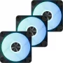 Ventilador de carcasa APNX FP1-R 120 mm, negro, flujo de aire invertido, pack de 3