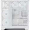 Caja de PC torre APNX V2-F-WT-v1, blanca, con tres paneles de cristal templado