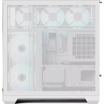 Caja de PC torre APNX V2-F-WT-v1, blanca, con tres paneles de cristal templado