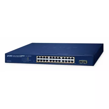 Switch gestionado PLANET GS-2210-24P2S 24 puertos 10/100/1000T PoE 260W