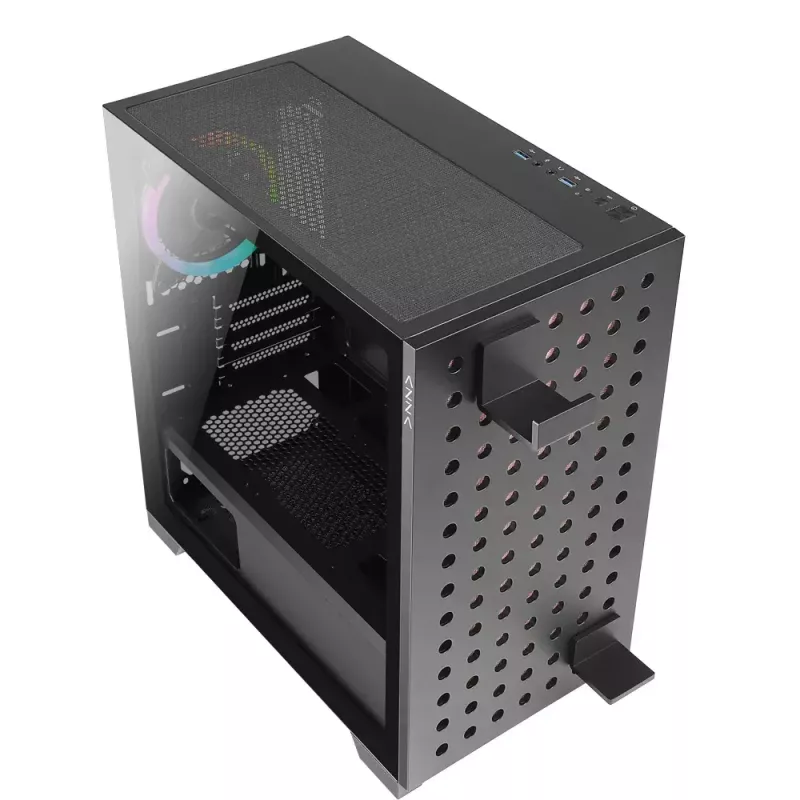 Caja de PC Azza Elise torre negra, torre, negra
