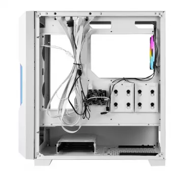 Caja de PC Azza Guardian Glass semitorre blanca