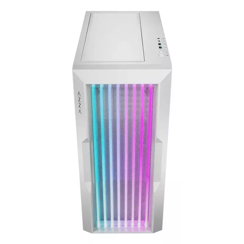 Caja de PC Azza Guardian Glass semitorre blanca