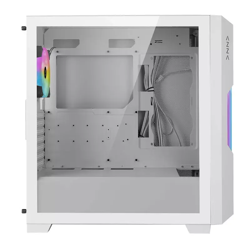 Caja de PC Azza Guardian Glass semitorre blanca