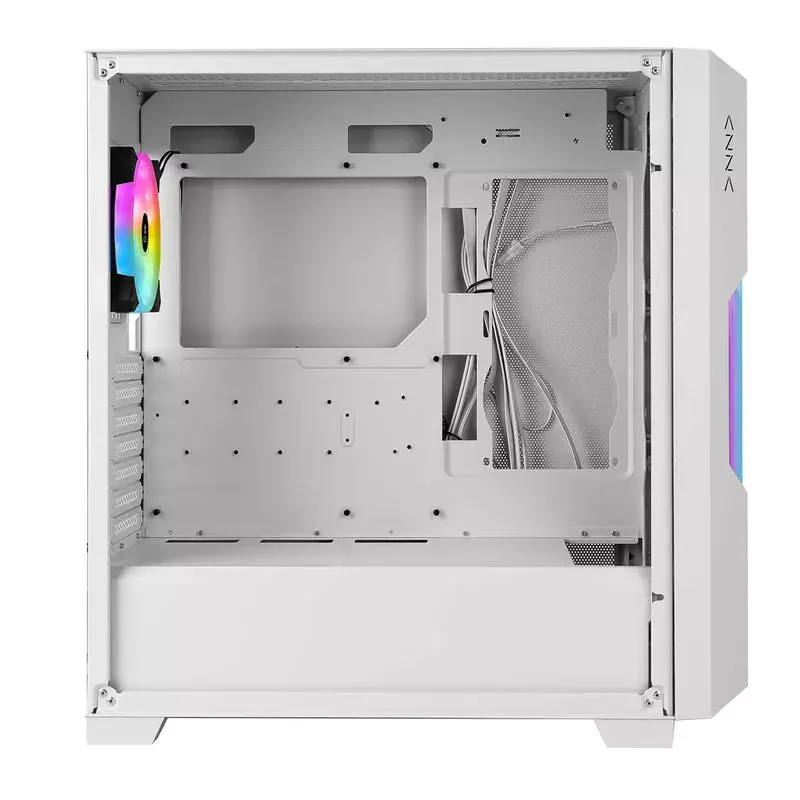 Caja de PC Azza Guardian Glass semitorre blanca