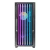 Caja de PC AZZA Guardian Glass semitorre – negra, ATX/Micro‑ATX/ITX/EATX, compatible con 3,5 pulgadas×2 / 2,5 pulgadas×4, ventiladores frontales de 120/140 mm