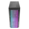 Caja de PC AZZA Guardian Glass semitorre – negra, ATX/Micro‑ATX/ITX/EATX, compatible con 3,5 pulgadas×2 / 2,5 pulgadas×4, ventiladores frontales de 120/140 mm