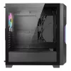 Caja de PC AZZA Guardian Glass semitorre – negra, ATX/Micro‑ATX/ITX/EATX, compatible con 3,5 pulgadas×2 / 2,5 pulgadas×4, ventiladores frontales de 120/140 mm