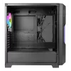 Caja de PC AZZA Guardian Glass semitorre – negra, ATX/Micro‑ATX/ITX/EATX, compatible con 3,5 pulgadas×2 / 2,5 pulgadas×4, ventiladores frontales de 120/140 mm