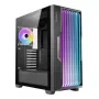 Caja de PC AZZA Guardian Glass semitorre – negra, ATX/Micro‑ATX/ITX/EATX, compatible con 3,5 pulgadas×2 / 2,5 pulgadas×4, ventiladores frontales de 120/140 mm