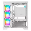 AZZA Cove 570W caja Midi Tower CSAZ-570W, USB Type-C, 4x ventiladores ARGB, blanco