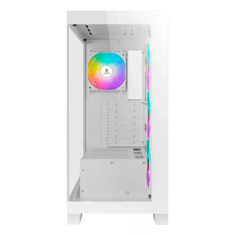 AZZA Cove 570W caja Midi Tower CSAZ-570W, USB Type-C, 4x ventiladores ARGB, blanco