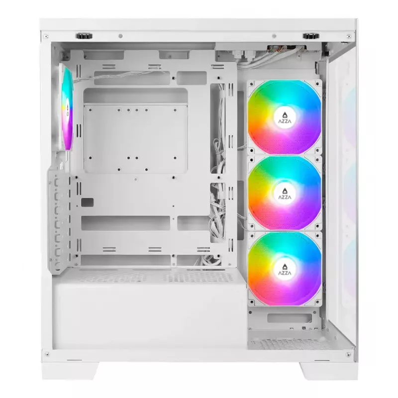 AZZA Cove 570W caja Midi Tower CSAZ-570W, USB Type-C, 4x ventiladores ARGB, blanco