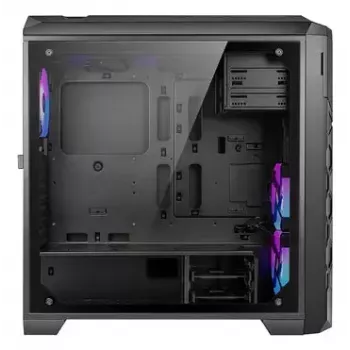 Caja de PC AZZA STORM ARGB torre completa – negra, compatible con ATX/Micro-ATX/EATX, ventiladores ARGB preinstalados