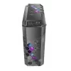 Caja de PC AZZA STORM ARGB torre completa – negra, compatible con ATX/Micro-ATX/EATX, ventiladores ARGB preinstalados