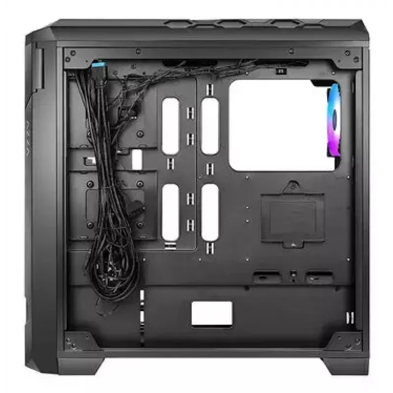 Caja de PC AZZA STORM ARGB torre completa – negra, compatible con ATX/Micro-ATX/EATX, ventiladores ARGB preinstalados
