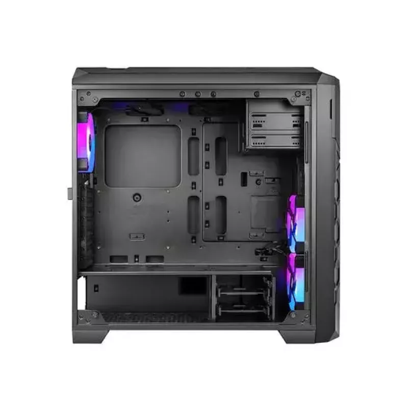 Caja de PC AZZA STORM ARGB torre completa – negra, compatible con ATX/Micro-ATX/EATX, ventiladores ARGB preinstalados