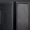 Caja de PC torre Midi RAIJINTEK Ponos MS — negra, compatible con ventiladores frontales de 120/140 mm, 1× 120 mm trasero, HDD 3,5 pulgadas, SSD 2,5 pulgadas, 210×442×485 mm