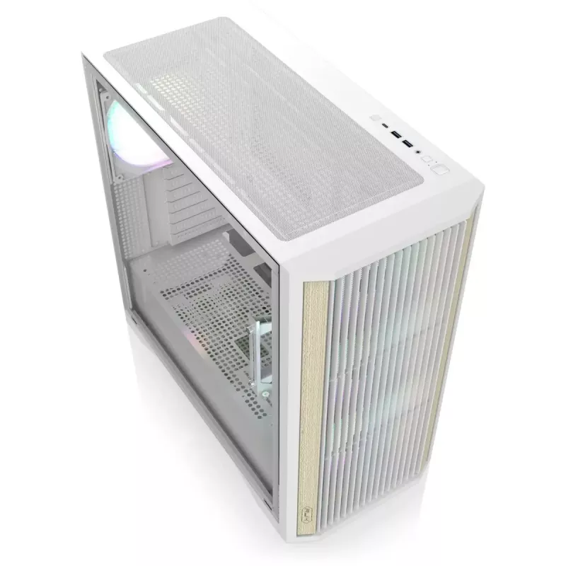 Caja de PC torre RAIJINTEK AGOS MAX-MS4 blanca con cristal templado