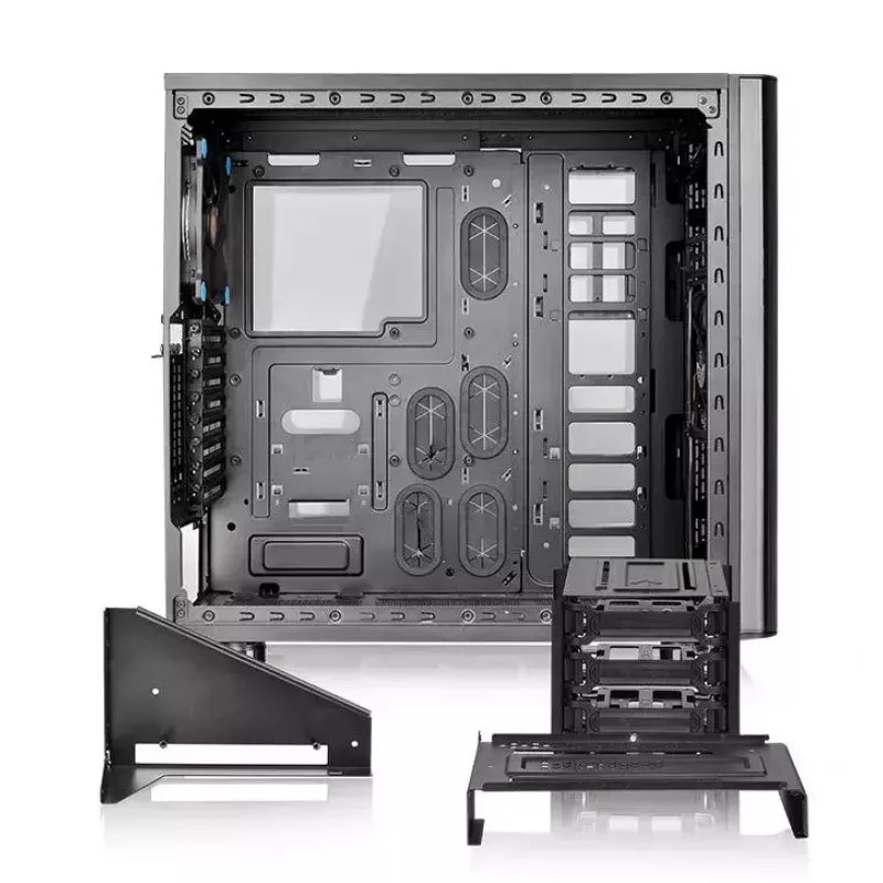 Caja de PC Thermaltake View 31 TG torre Midi negra