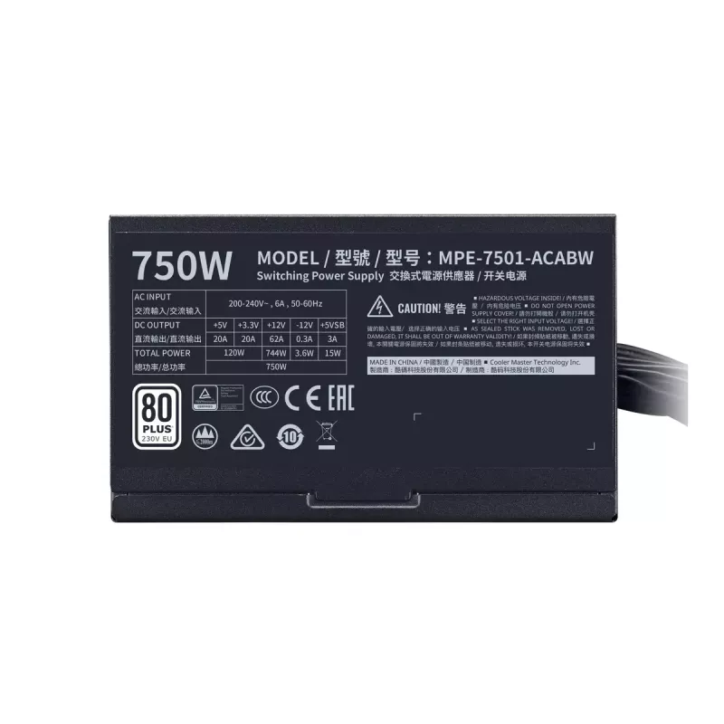 Fuente de alimentación Cooler Master MWE 750 White 750 W