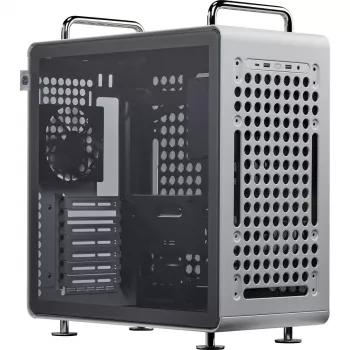 Caja de ordenador Cooler Master QUBE 540 Moonstone — torre Midi con lateral de cristal templado (gris)