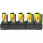 Base de carga para Zebra WT5400 WT6400 — cargador de 5 unidades para cargar cinco dispositivos simultáneamente