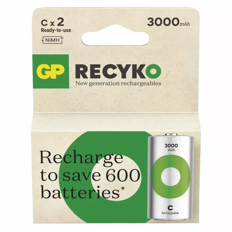 Batería recargable GP Batteries Recyko 3000 C NiMH 3000 mAh 1,2 V