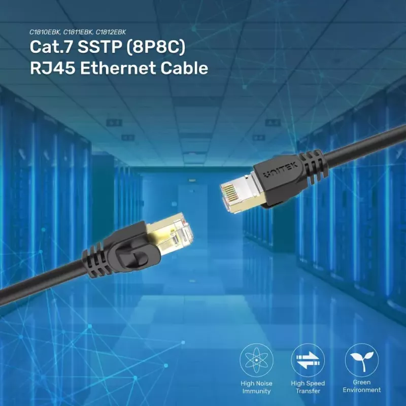Cable de red UNITEK C1815EBK RJ-45 RJ-45 20 m negro
