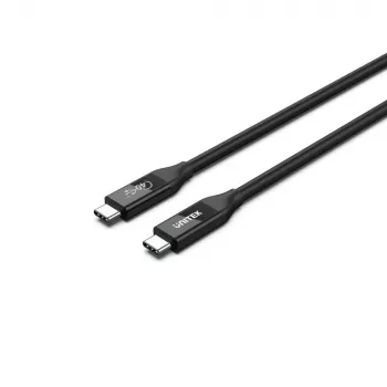 Cable USB4 Gen 2x2 USB-C Unitek C14100BK-0.8M — 0,8 m, USB-C a USB-C, 40 Gbit/s, negro