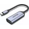Adaptador USB-C a HDMI Unitek V1416B, gris, salida de vídeo de un solo puerto