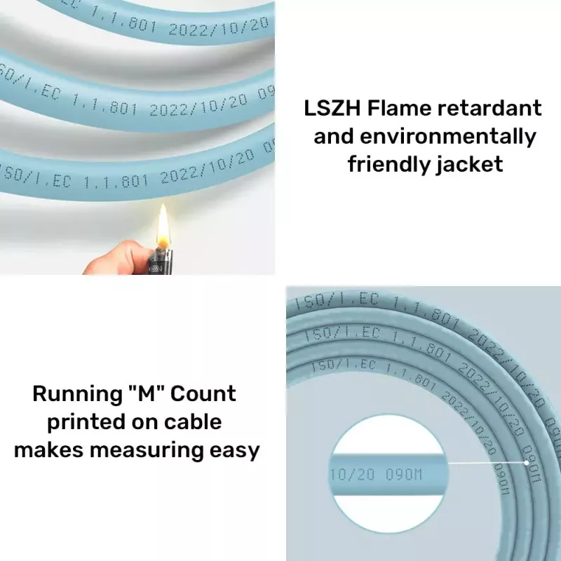 Cable de red UNITEK C18122BL RJ45 Cat7 305m azul