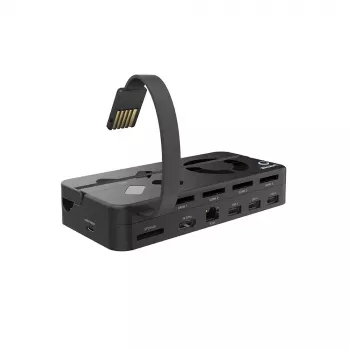 Dock UNITEK G1002B para Nintendo Switch con cable negro