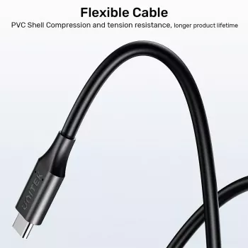 Cable de alimentación UNITEK C14115BK-1.8M USB-C DC 1,8 m 20 V 3,25 A