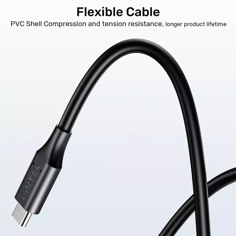 Cable de alimentación UNITEK C14115BK-1.8M USB-C DC 1,8 m 20 V 3,25 A