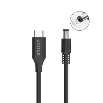Cable de alimentación UNITEK C14119BK-1.8M 1.8m USB C DC 20V 3.25A