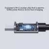 Cable USB UNITEK C14123BK-1M 1 m USB 2.0 negro gris